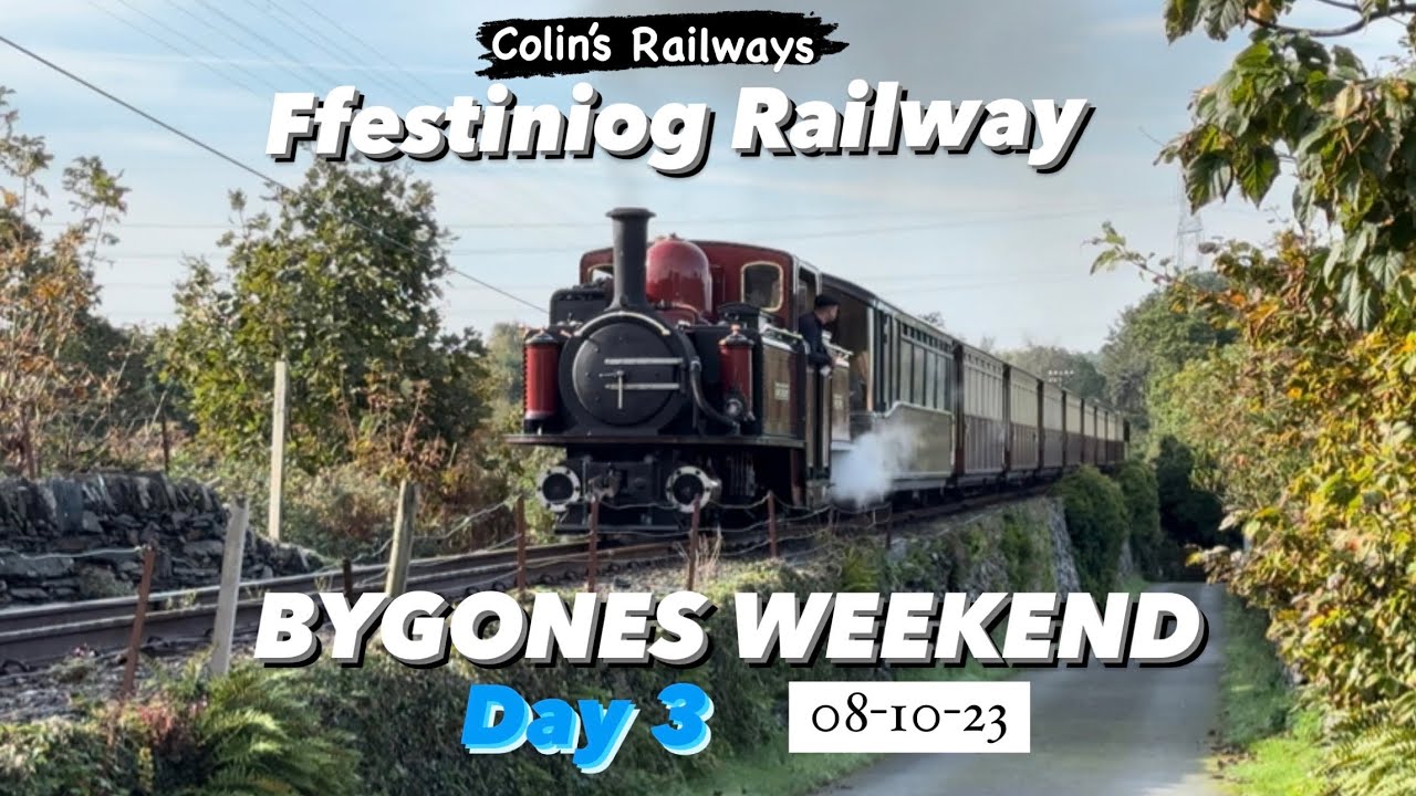 Ffestiniog Railway BYGONES WEEKEND event 2023 , Day 3 , Sunday 8th October 2023 #narrowgauge