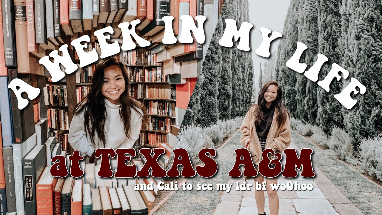 COLLEGE WEEK IN MY LIFE at Texas A&M + flying to cali for the weekend woohoo