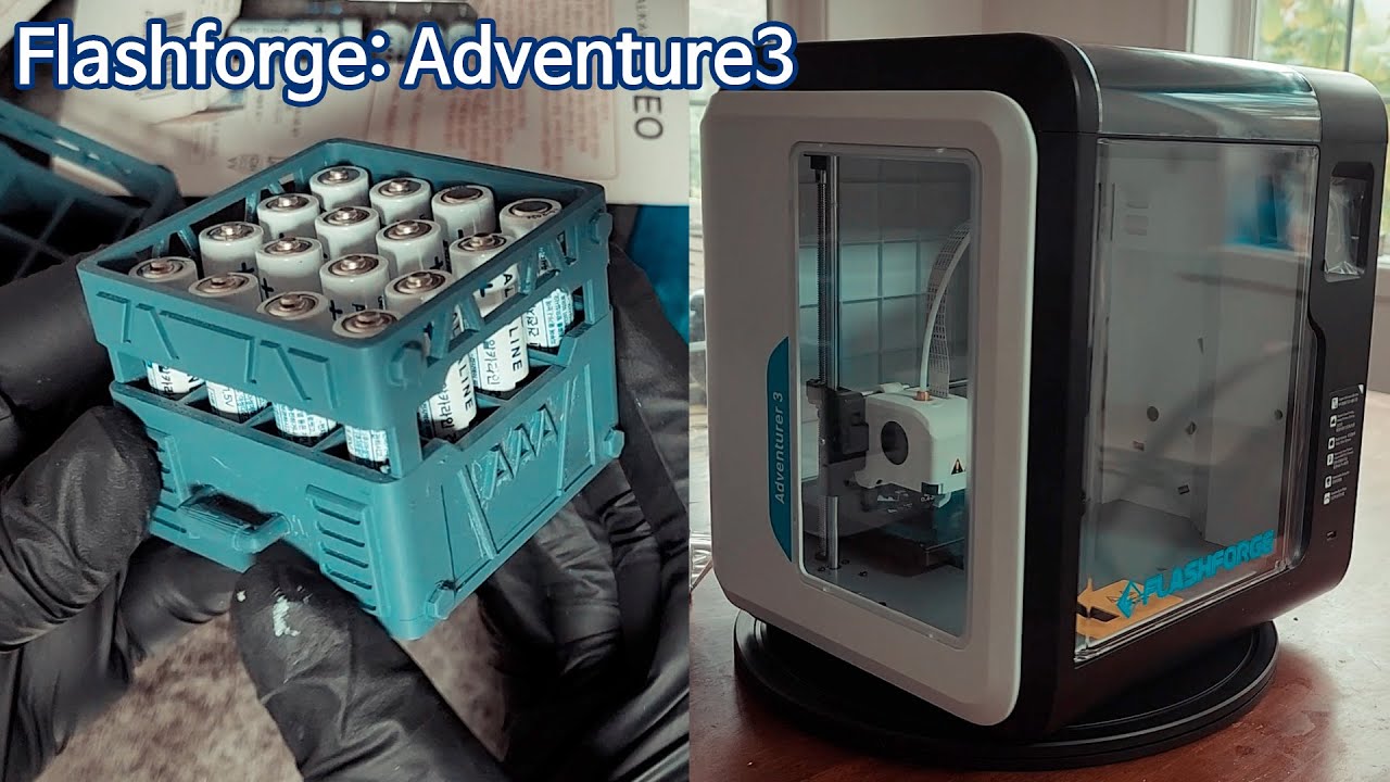 3D프린터로 배터리 케이스 만들어볼까 : 플래시포지 어드벤처3 리뷰 (Flashforge Adventure3)