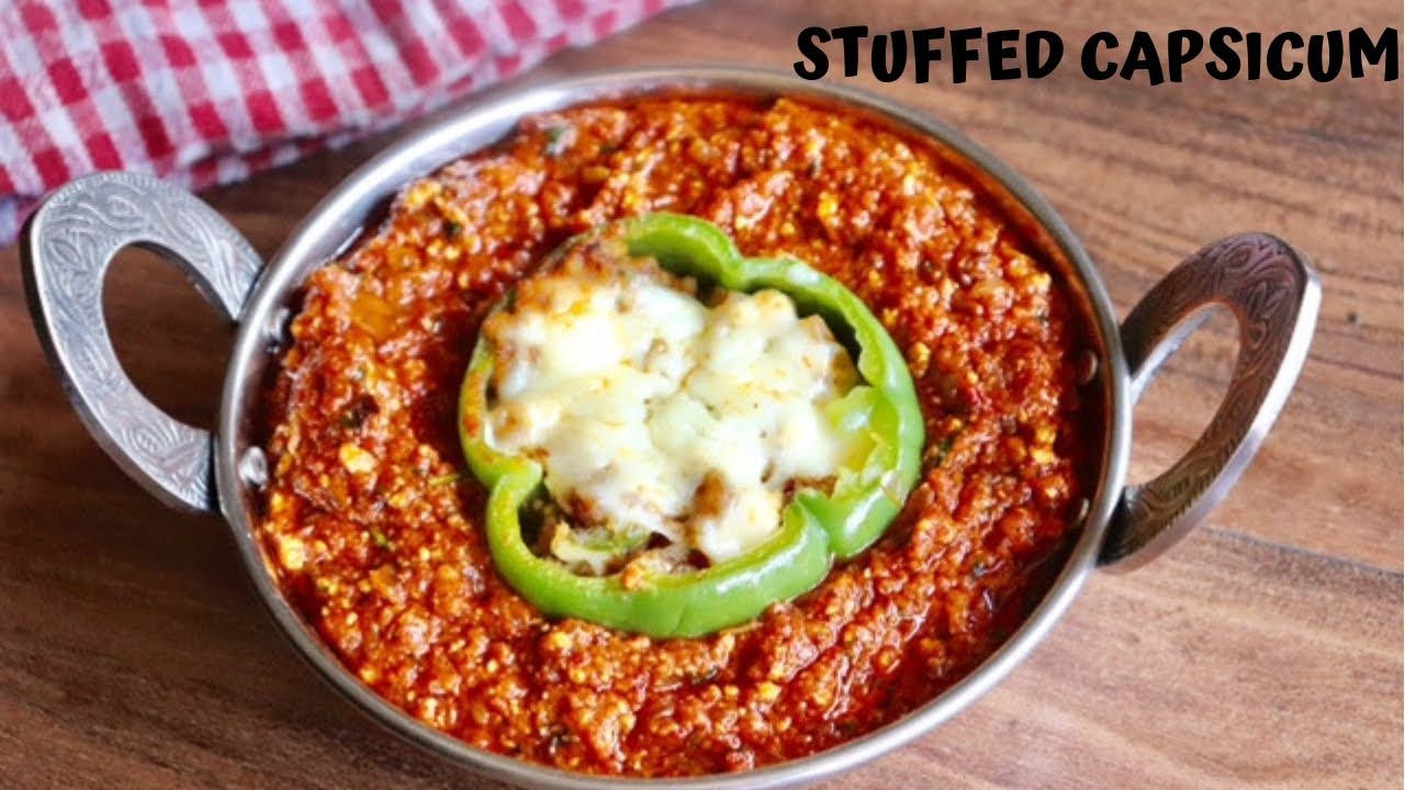 Stuffed Capsicum With Gravy | भरवां शिमला मिर्च | Restaurant Style Bharva Shimla Mirch In Hindi |