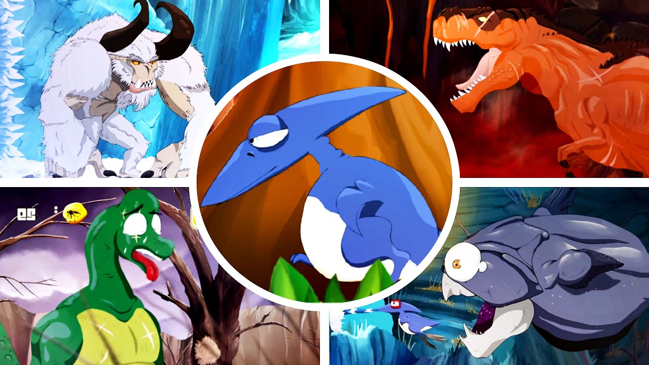 Super Saurio Fly: Jurassic Edition - All Bosses.