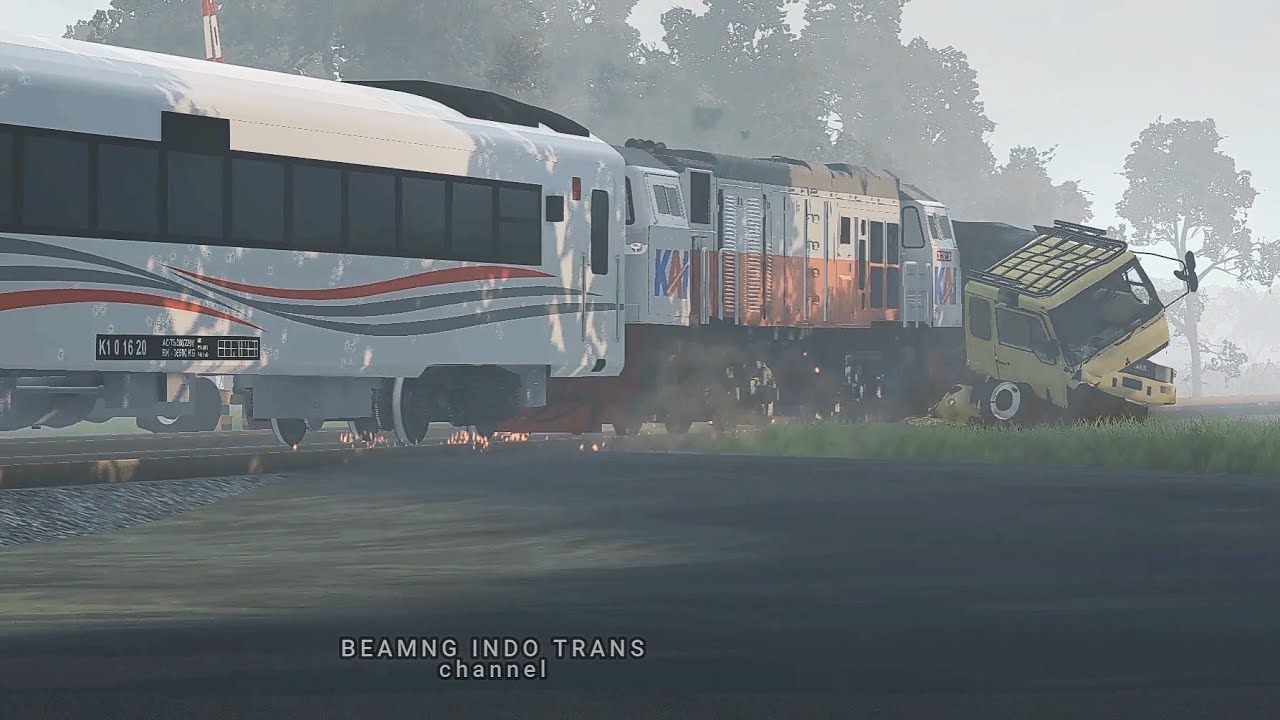 PLH KA Turangga ter temper Truk gandeng, Ilustrasi game Beamng drive