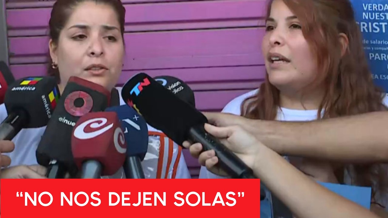 MARCHA por el DOCENTE ASESINADO en LA MATANZA: el pedido de JUSTICIA de sus HERMANAS