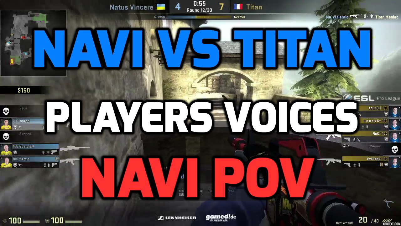 ESL Pro League Finals - NaVi vs Titan de_cobblestone with players voices (NAVI POV)
