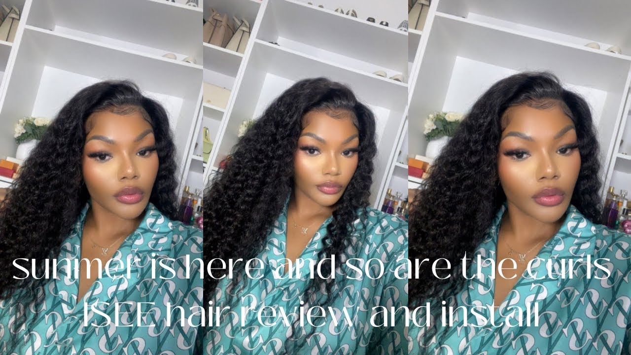 SUMMERS HERE AND SO ARE THE CURLS // ISEE HAIR REVIEW & INSTALL