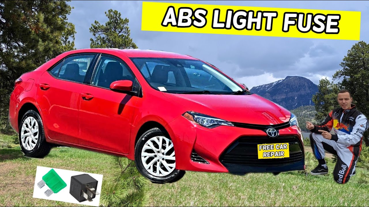Расположение предохранителя лампы ABS TOYOTA COROLLA 2013 2014 2015 2016 2017 2018 2019