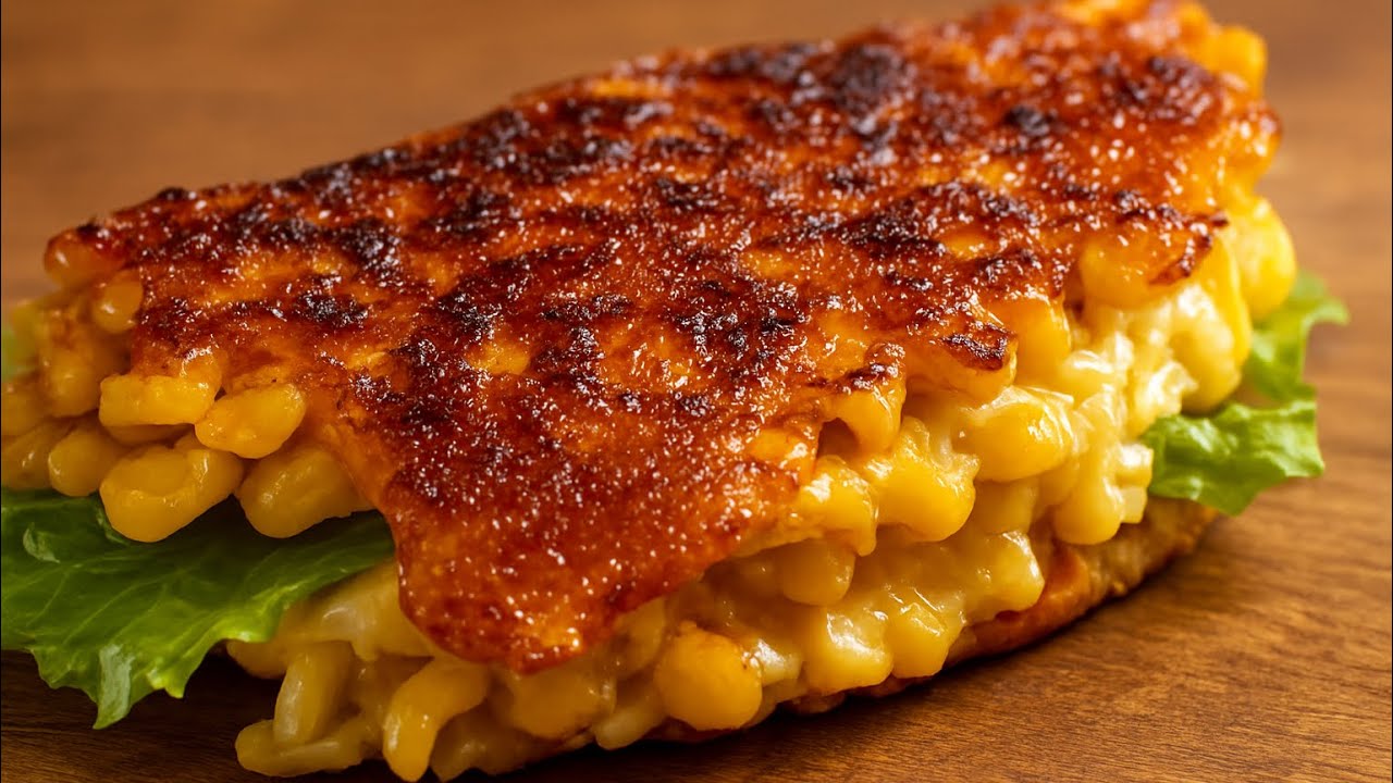 This Corn & Cheese Sandwich Went CRAZY Crispy! 🌽🧀 | My New Obsession