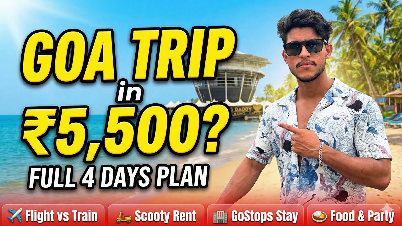 Complete GOA Itinerary 2026 🏖️ | Best Places, Stay, Scooty Rent & Budget Breakdown