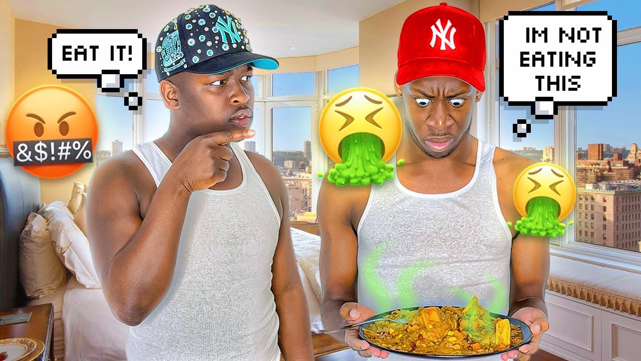 TELLING MY BOYFRIEND HIS MOM FOOD IS NASTY TO SEE HIS REACTION!! *BAD IDEA*