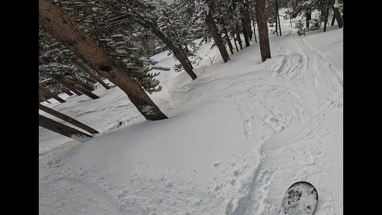 Eldora Snowboard run - Jolly Jug + more trees after
