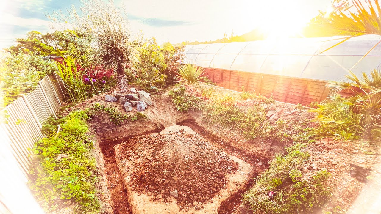Sunken Fire Pit Build Ep. 2: Digging the retaining wall foundations