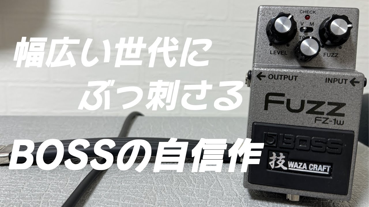 フルシアンテが新たに導入したファズ[Boss FZ-1W]