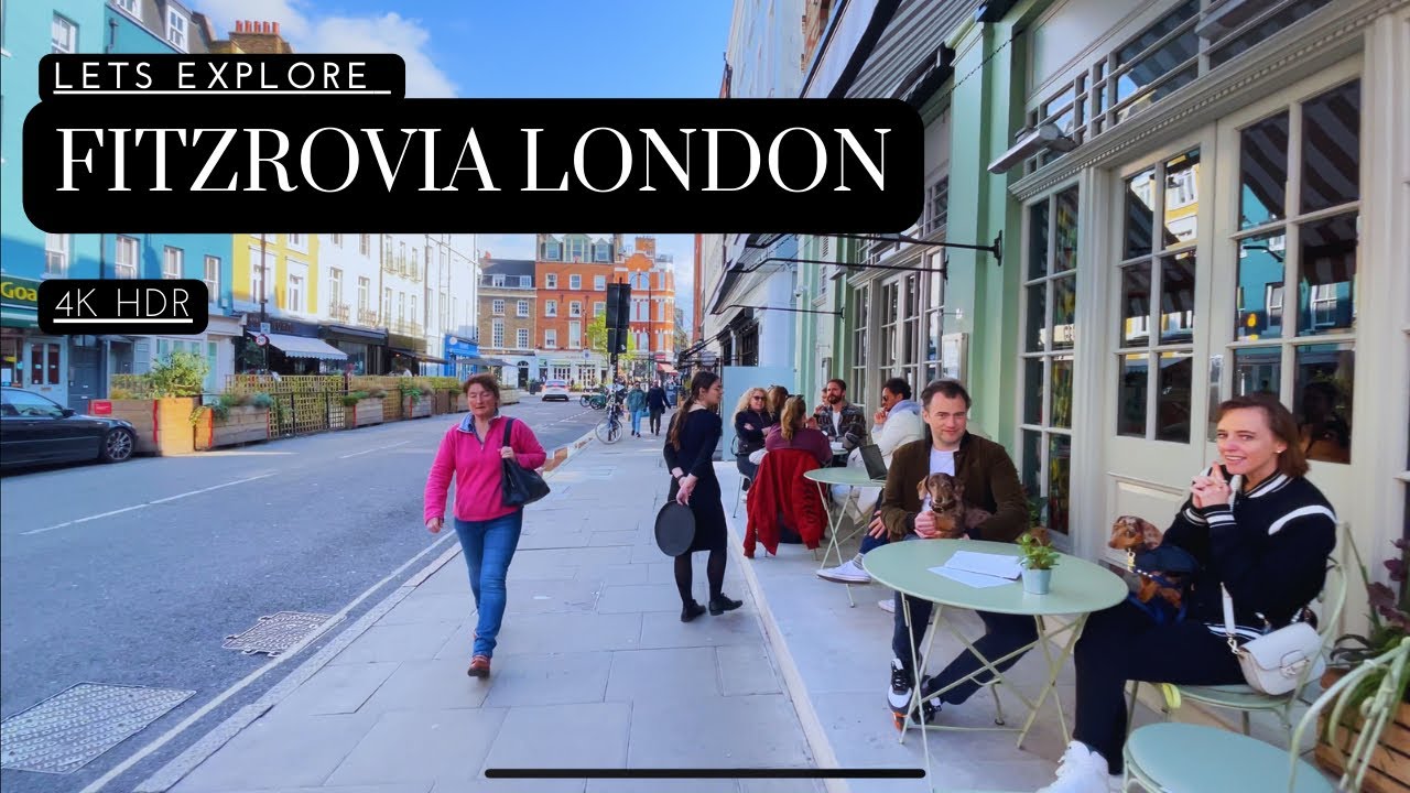 Fitzrovia. Stucco townhouses and mansions blocks- West End London walk!