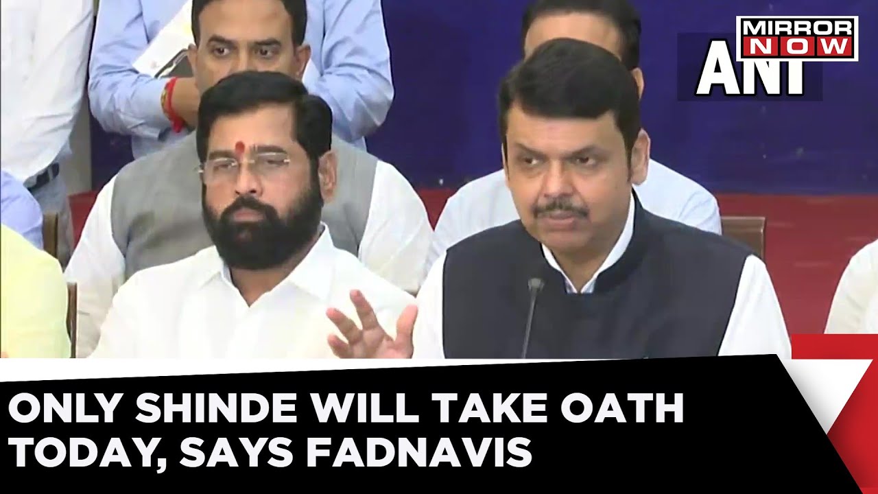 Eknath Shinde To Be The New Chief Minister Of Maharashtra; Fadnavis Press Conference | Latest News