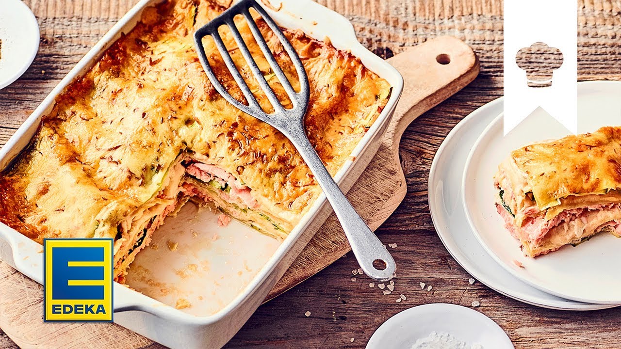 Lachslasagne Rezept | Auflauf mit Lachs, Zucchini und Käse selber machen | EDEKA