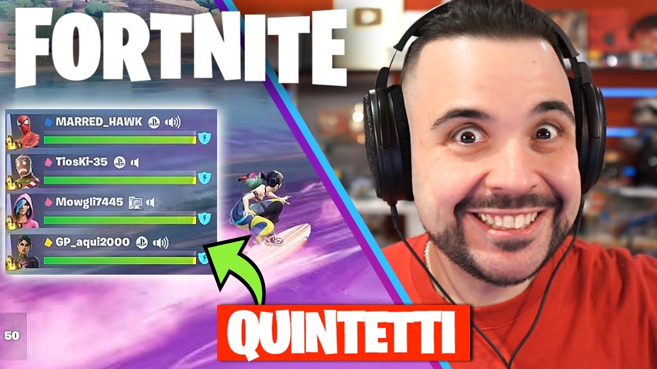 la Mia PRIMISSIMA partita a Quintetti su FORTNITE
