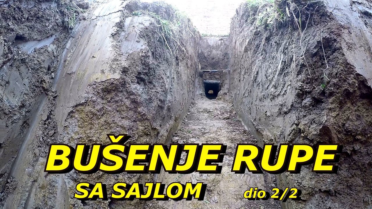 PROJECT EXCAVATOR 26 / Bušenje rupe FI 160 ispod zemlje /priključak za kanalizaciju