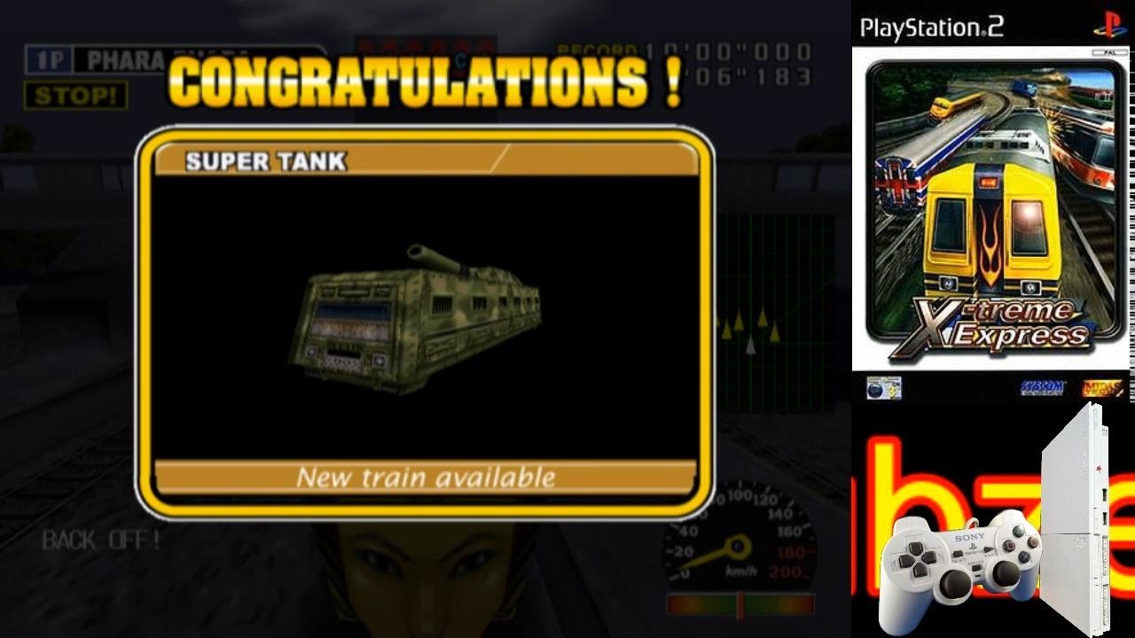 PS2 - X-Treme Express - Desbloqueando Trens #9 - Rock Route (Malaysia-T, Poland-S e Super Tank)