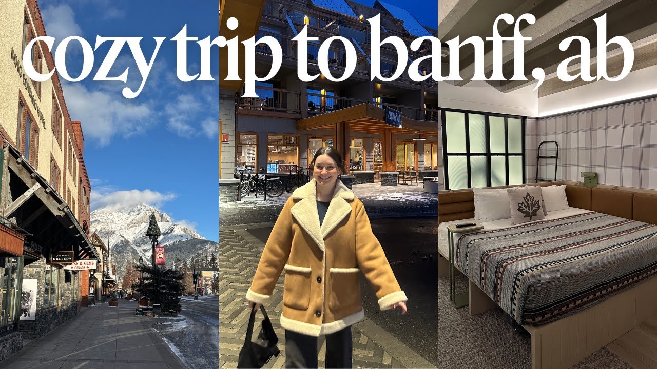 48 hours in banff, alberta, canada: cozy christmas vibes, winter hike, eating out + the moxy hotel