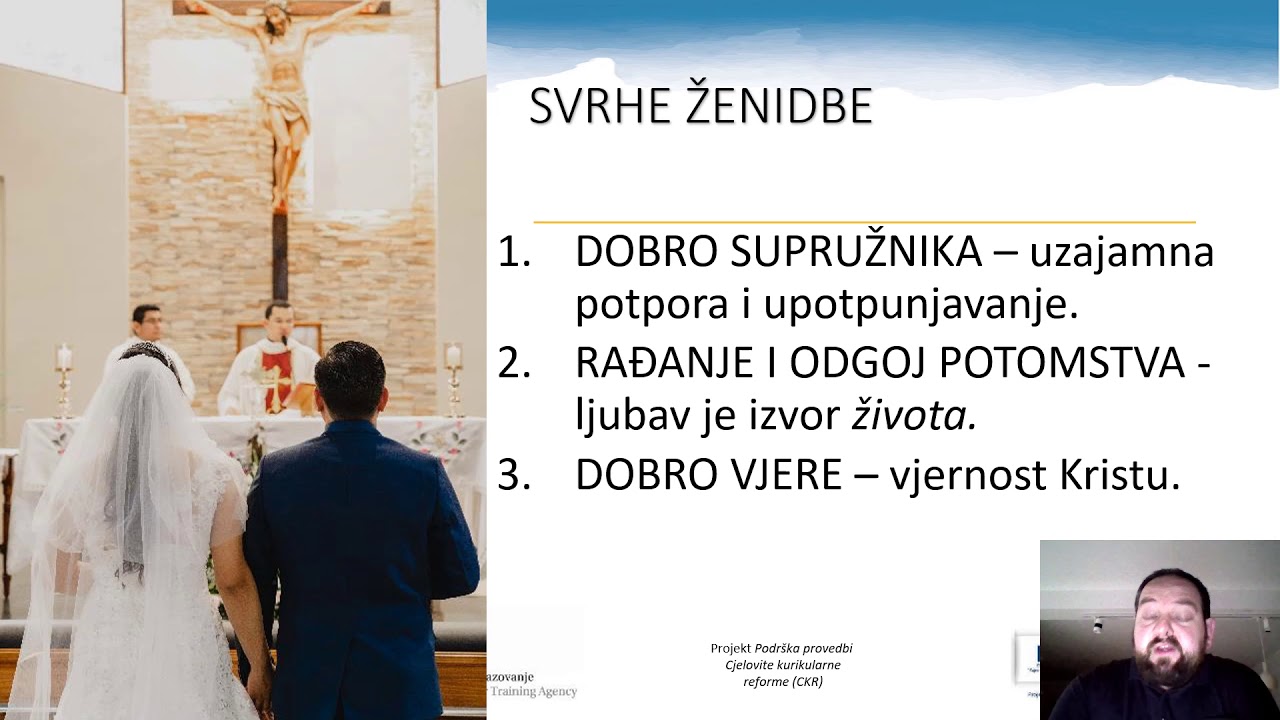 Katolički vjeronauk, 3. r. SŠ - Žena i muškarac - brak - ženidba