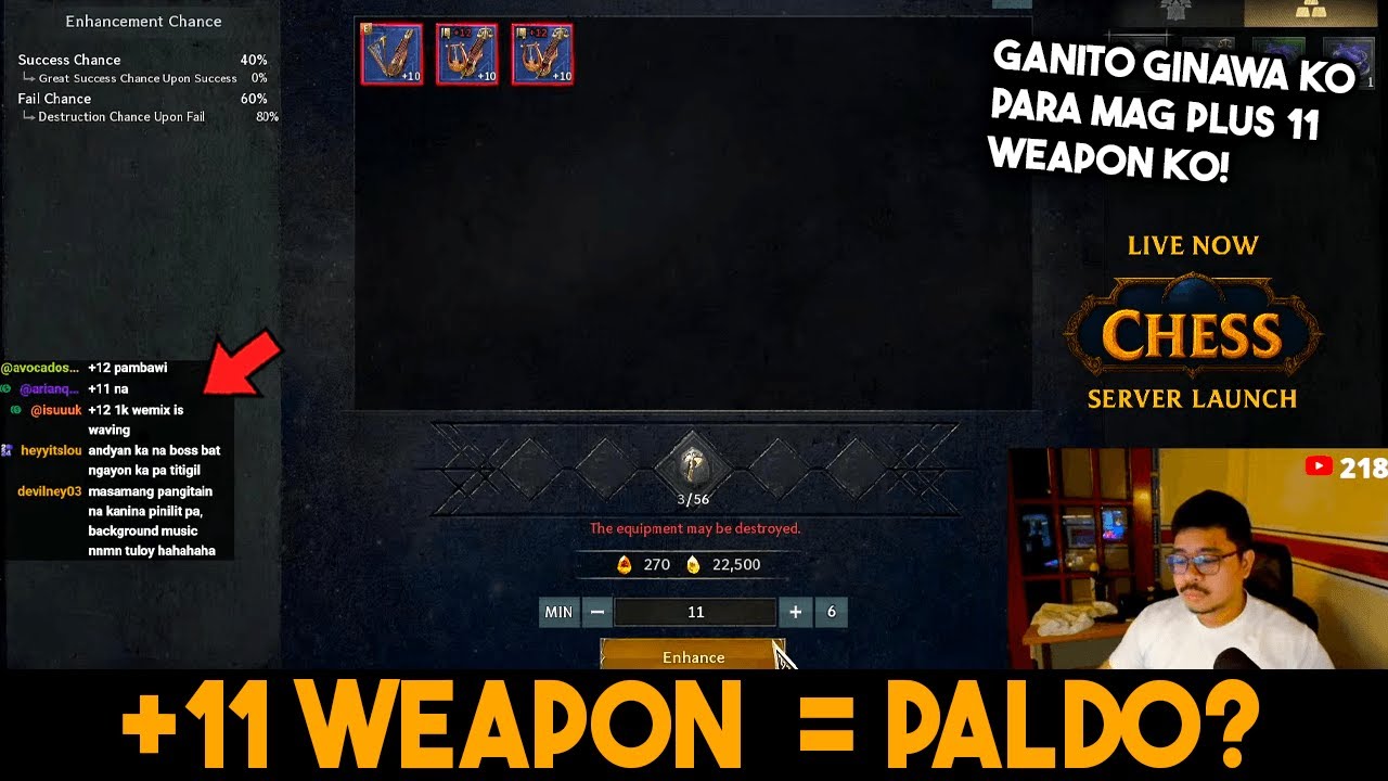 +11 weapon duj chess | Legend of Ymir Guide?