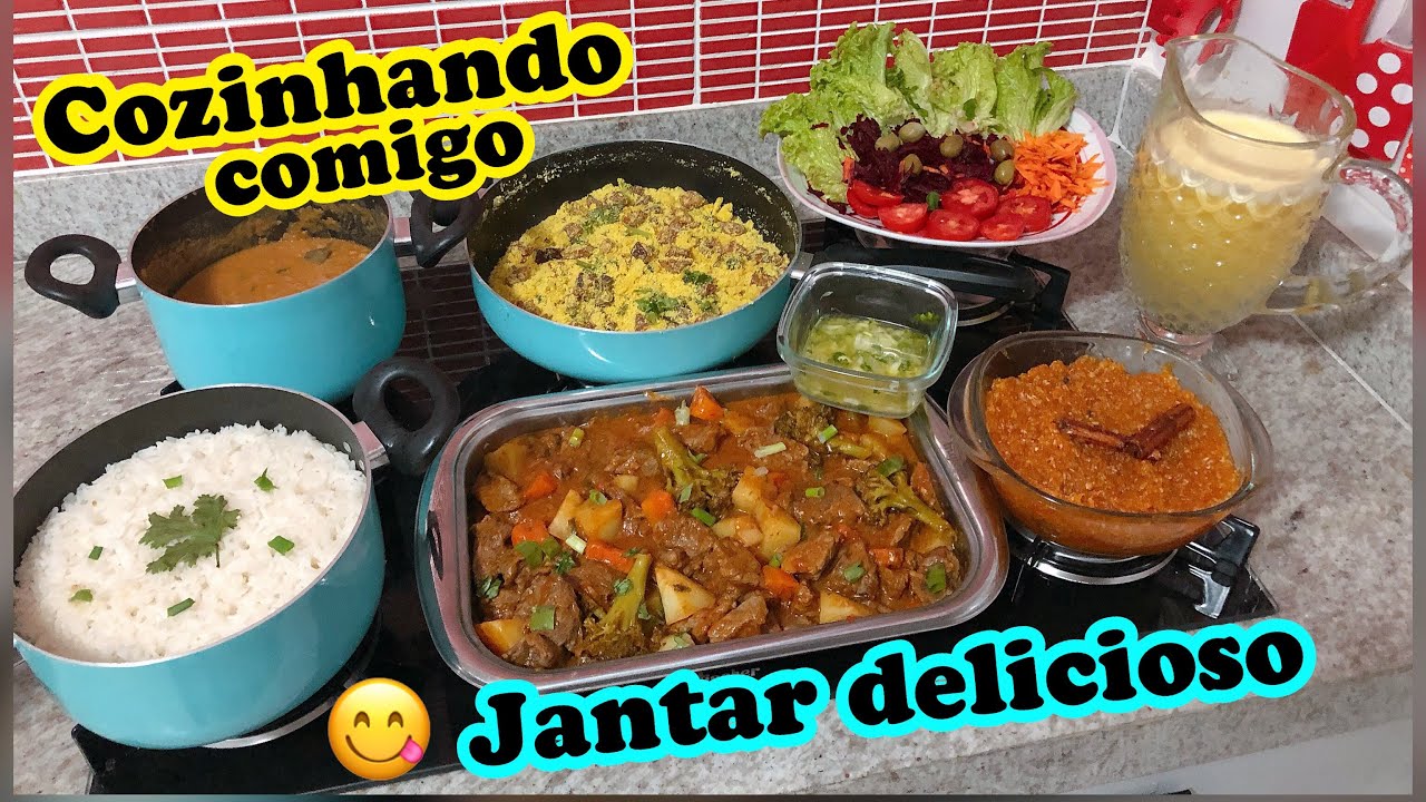 PREPARANDO JANTAR COMPLETO E SOBREMESA DELICIOSA (REGIÃO SUDESTE)