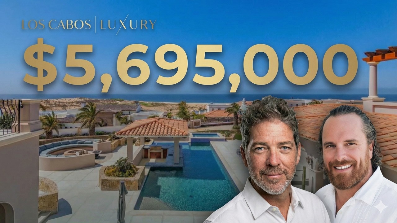 $5,695,000 Diamante Beach Estate | Pacific Ocean & Golf Views | Los Cabos Luxury