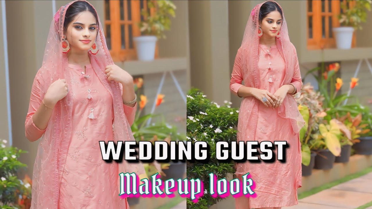 🍒wedding guest makeup look 💄 കല്യാണത്തിന് പോകാൻ ഒരുങ്ങിയാലോ ❣️|dhilbindhiya|#makeup