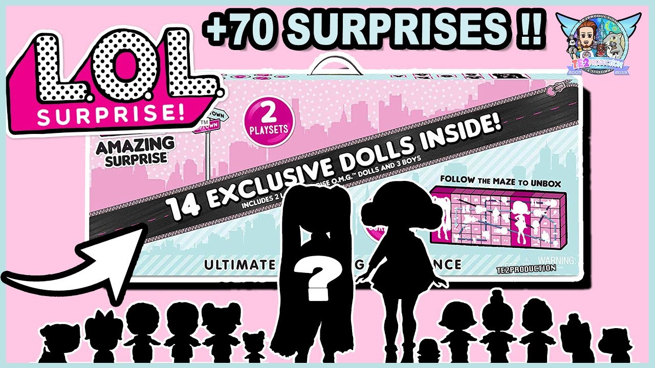 LOL SURPRISE AMAZING SURPRISE ! +70 SURPRISES & 14 DOLLS !!!