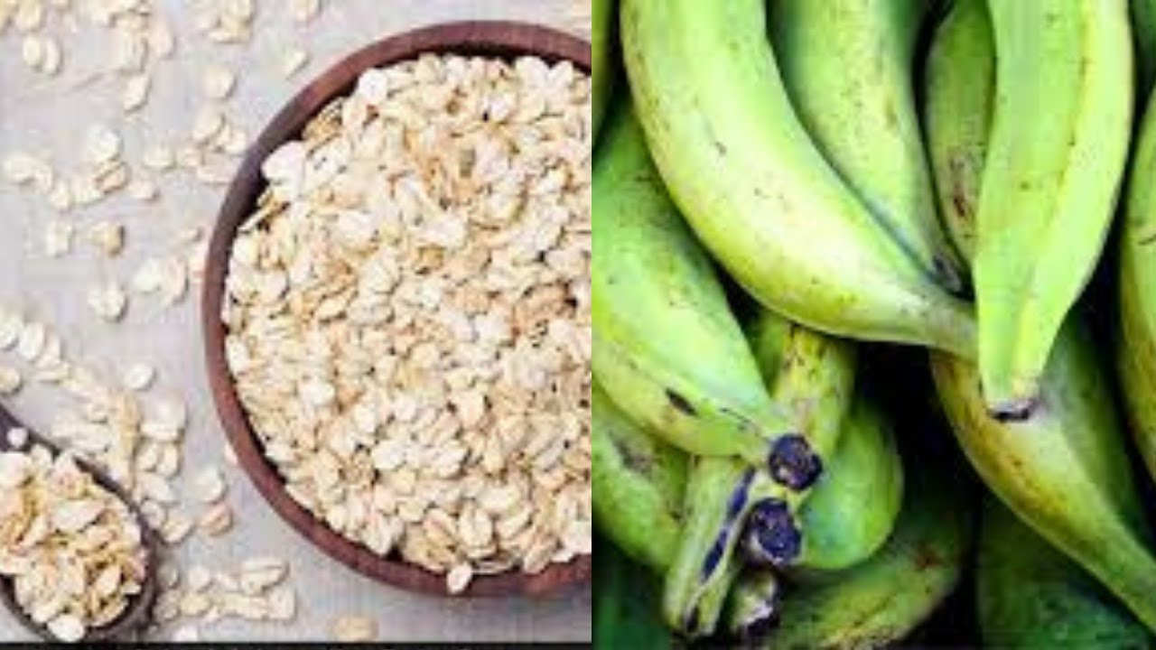 Oat and unriped Plantain swallow/fufu