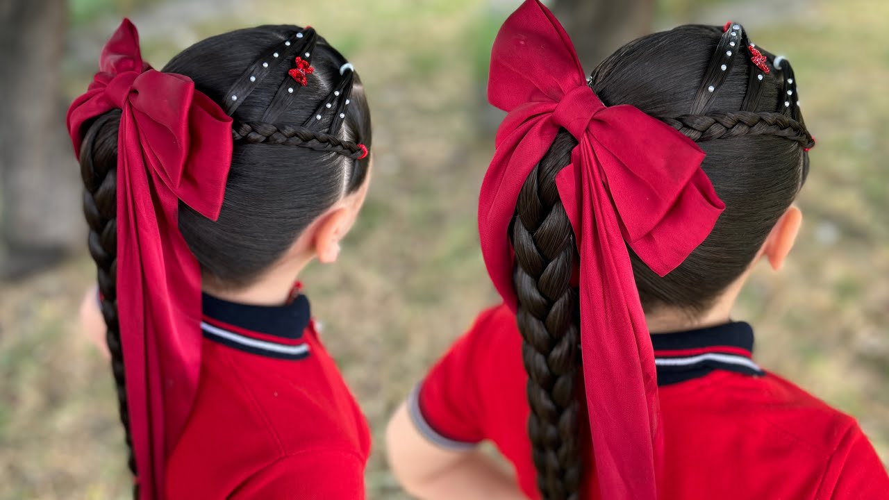 Peinado fácil y rápido para la Escuela 📚🍎