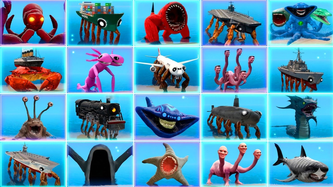 I PLAYED GAME WITH ALL NEW CRABTANIC SEA MONSTERS TEAM in Garry's Mod