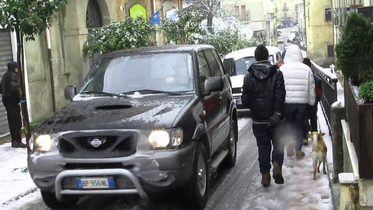 San Marco Argentano 2013 la prima neve