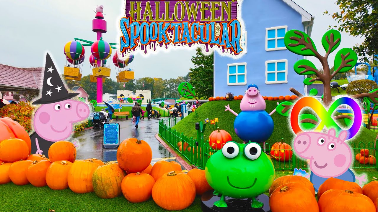 Пешеходная экскурсия по парку развлечений Peppa Pig World на Хэллоуин 2025 🎃 | Жутковатое веселье...