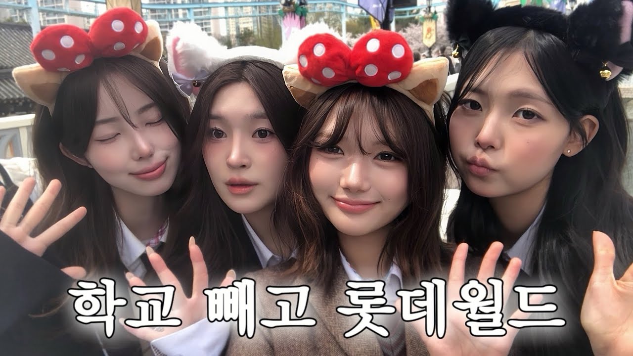 10대 유튜버들끼리 학교 빼고 롯데월드 가기