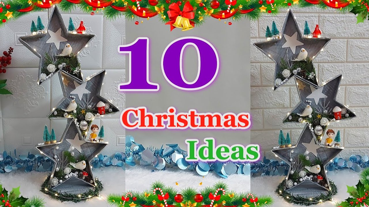 10 Easy Christmas Decoration ideas from Simple materials | DIY Christmas craft idea🎄514