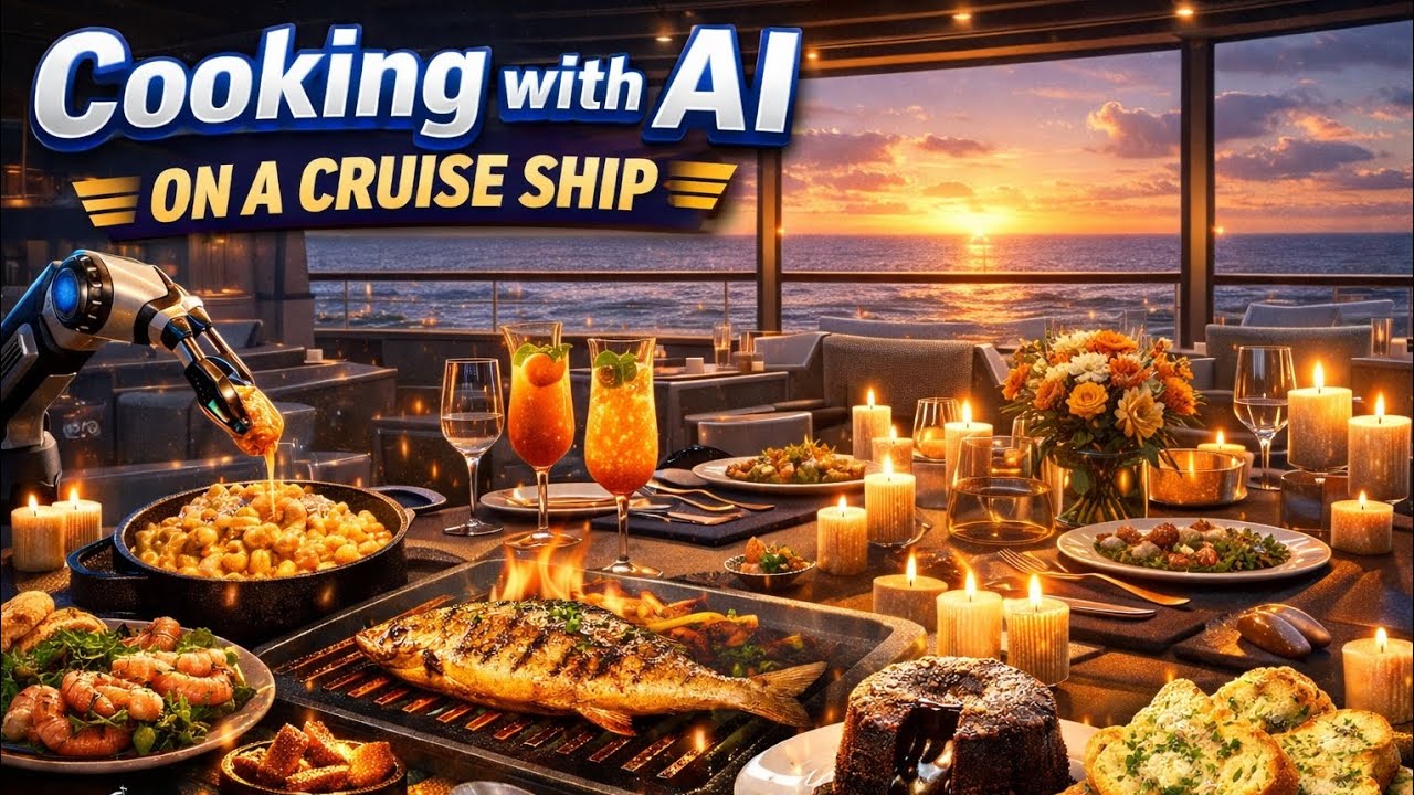 Cooking with AI  on a cruise ship 🚢 Ocean View High-Tech Dining 🌊 &hearts;️