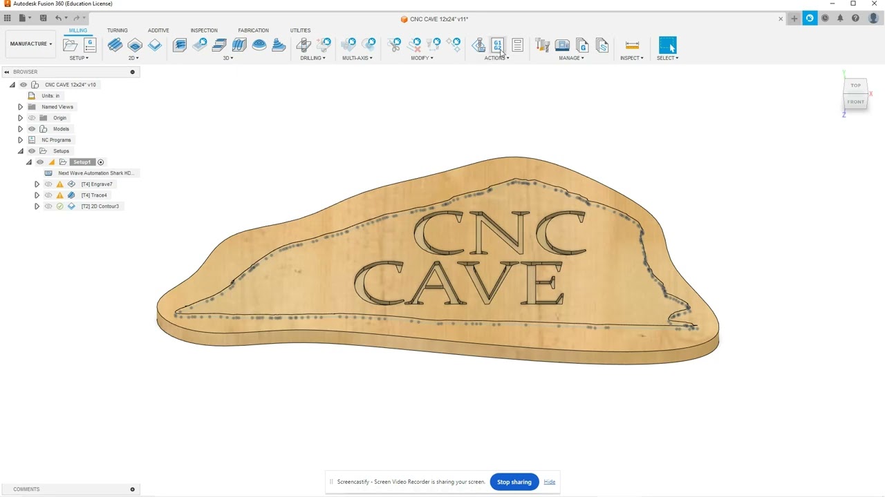 CAM CNC Program Post Creation on Fusion 360 Video #5: Post Process