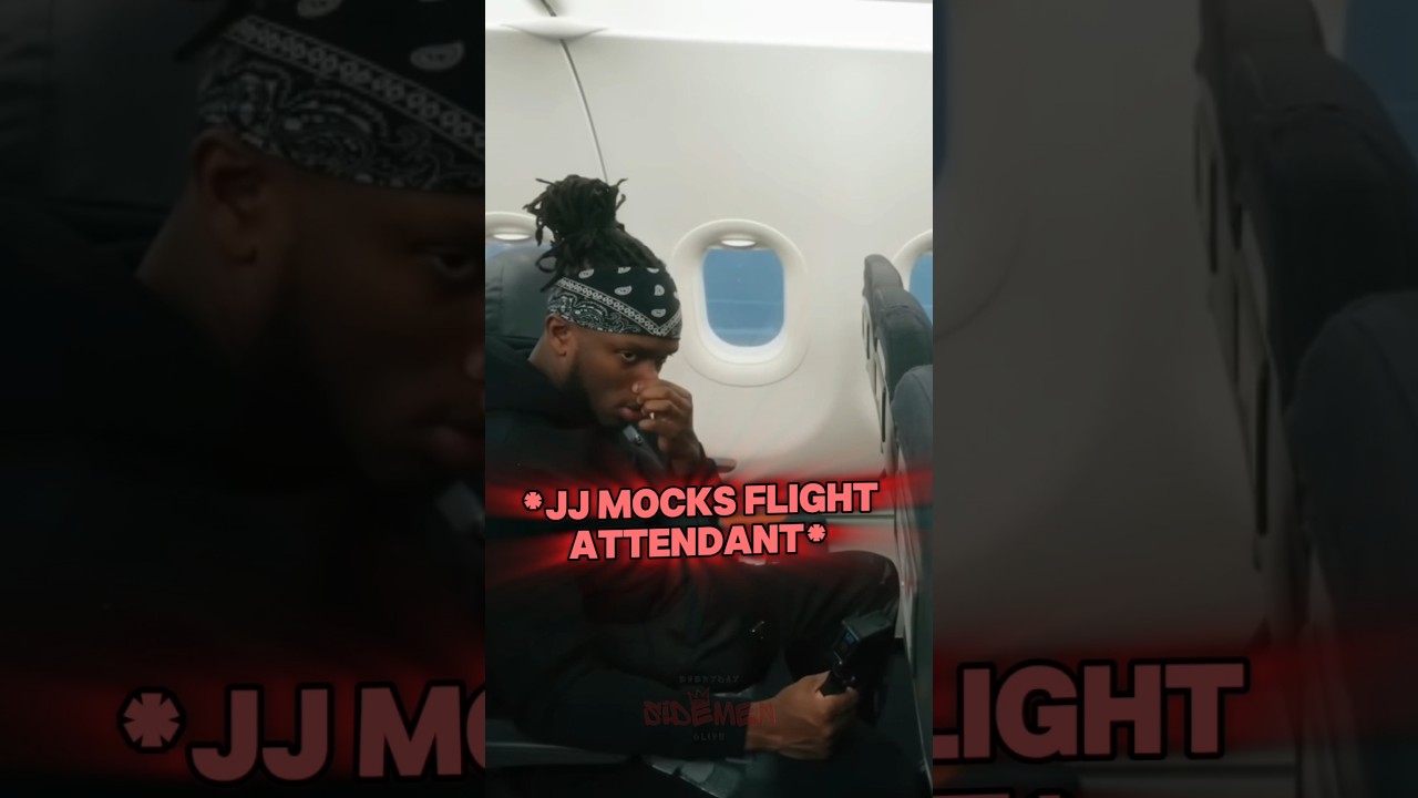 JJ mocks flight attendant, and instantly regrets it...