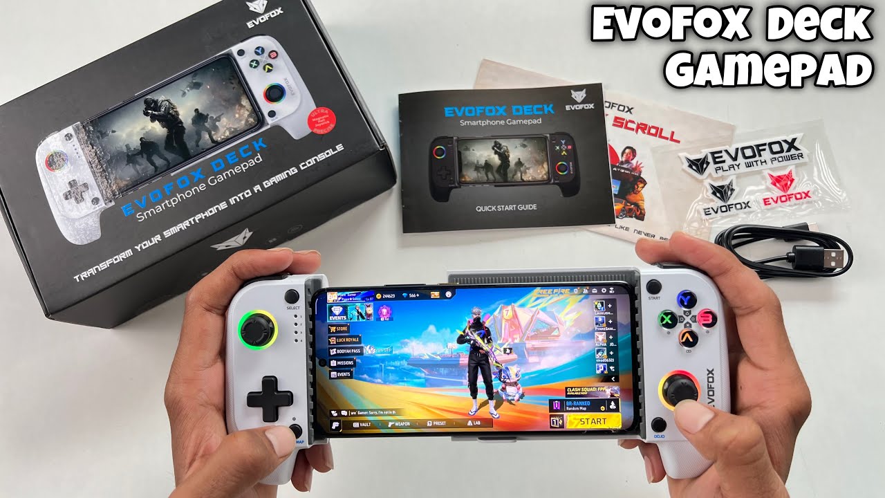 EvoFox Deck mobile gaming controller unboxing and gaming play all mobile games