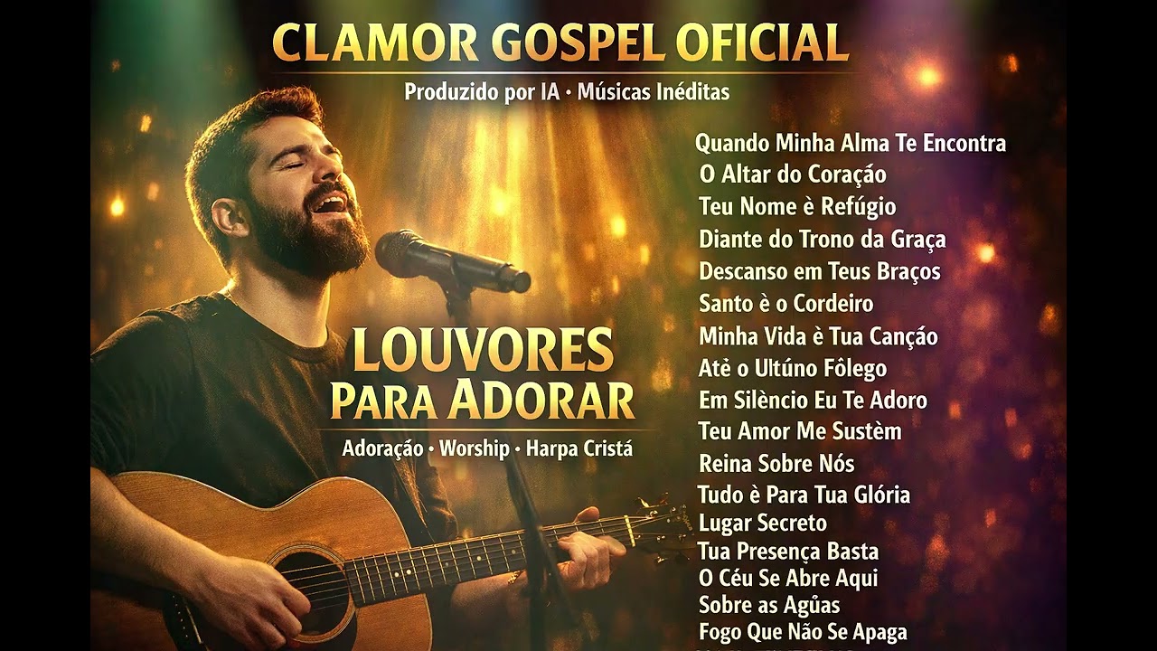 🔥 LOUVOR E ADORAÇÃO PROFUNDO | 58 MINUTOS DE WORSHIP QUE TOCA O CÉU | CLAMOR GOSPEL OFICIAL