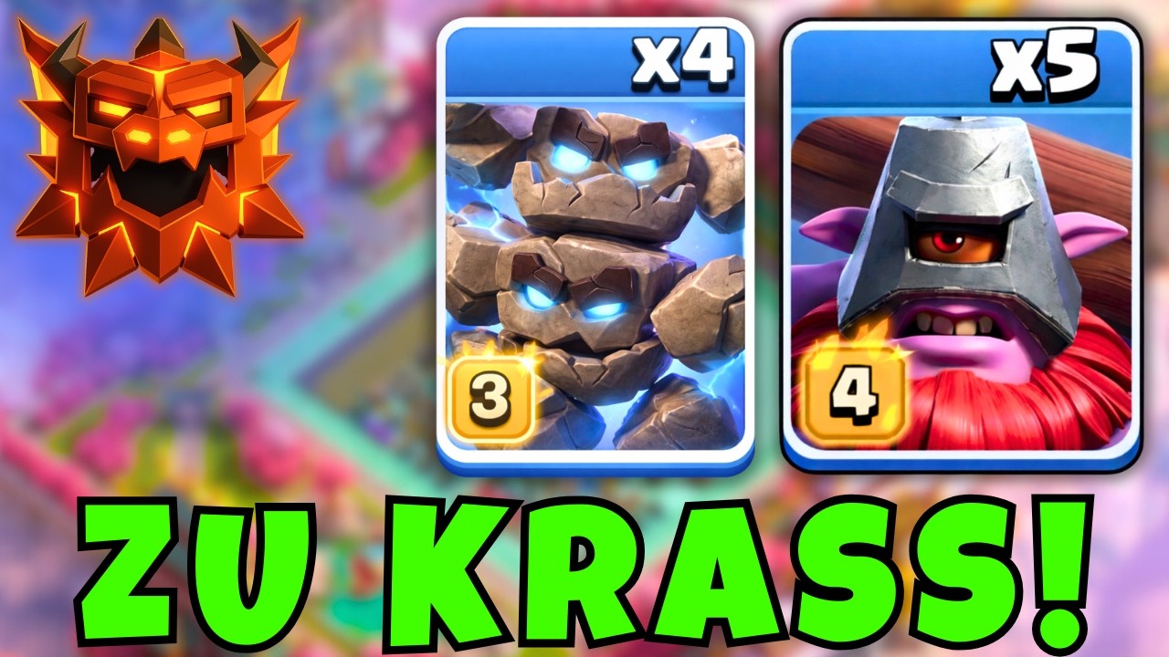 Beste Ranked-Kampf Angriffsstrategie - Throwers + Meteor Golem erklärt (Clash of Clans)