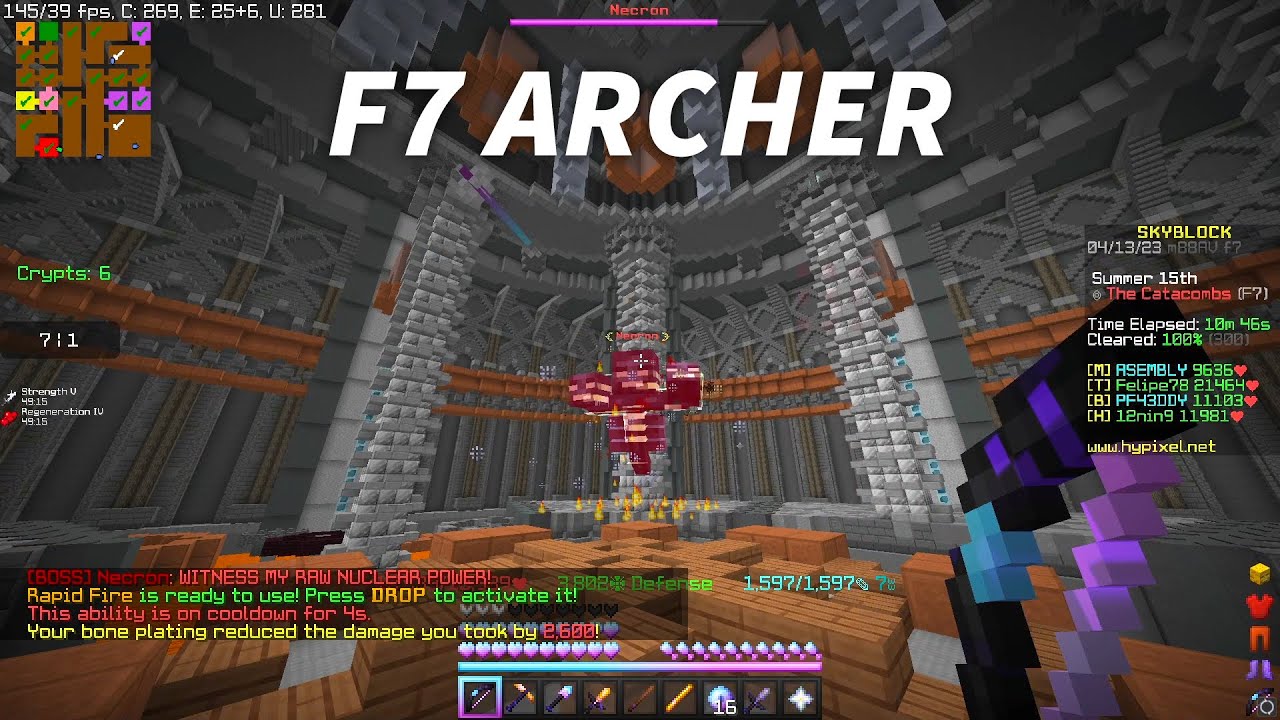 F7 Juju Archer POV (Hypixel skyblock)