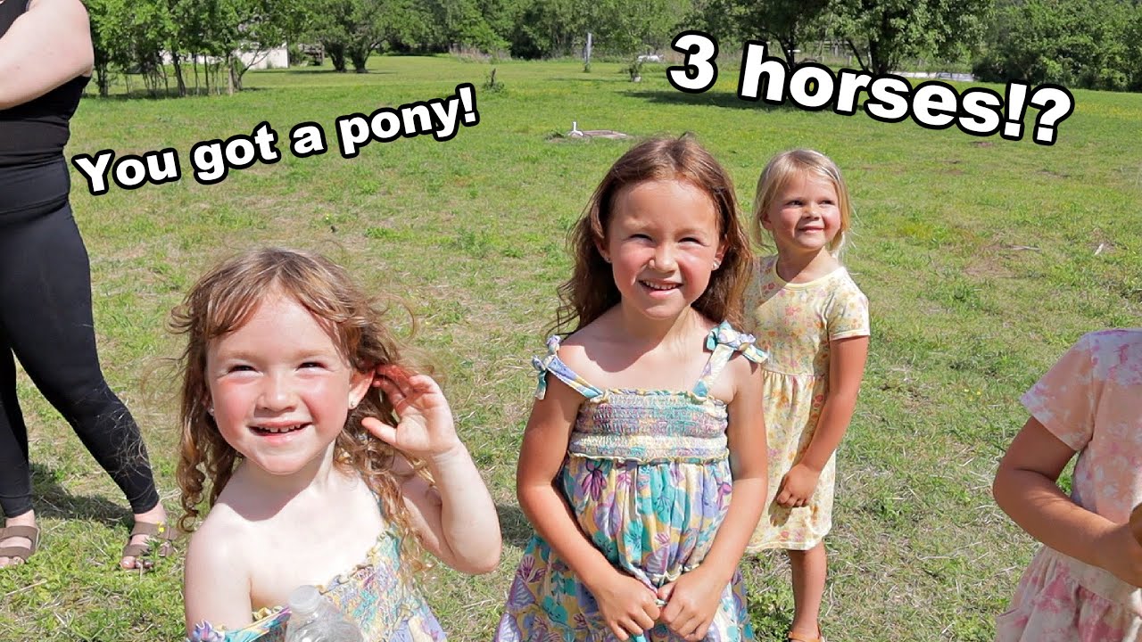 We got horses!!! *surprising our daughters* | Pe&ntilde;a Family Vlogs