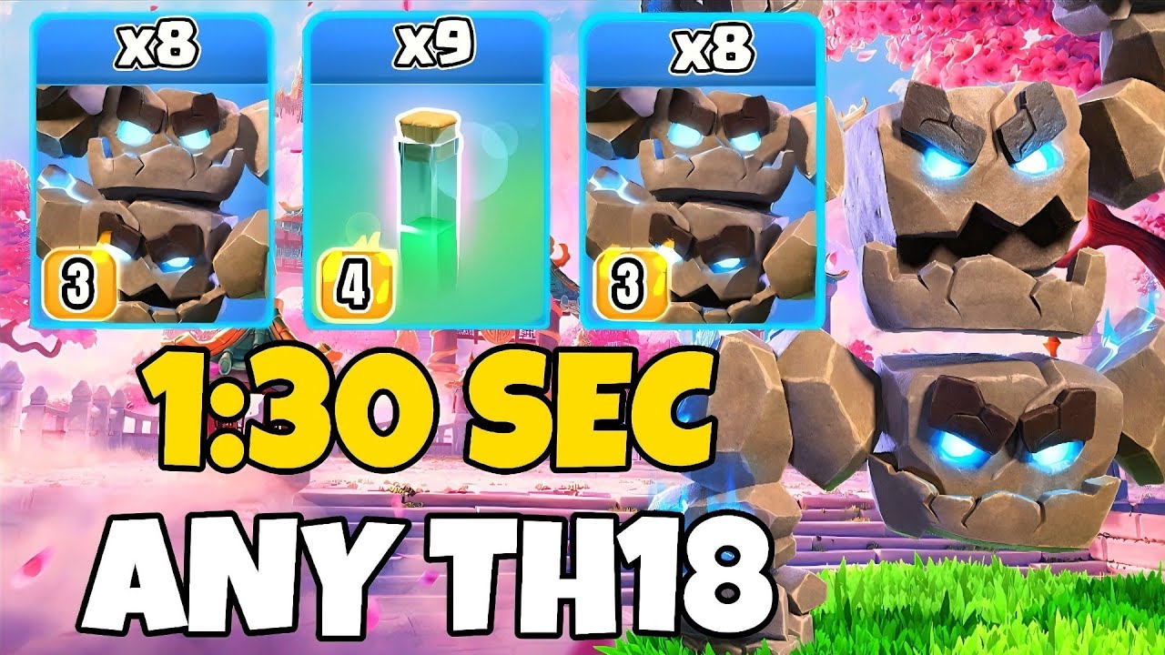 Th18 Meteor Golem + Royal Charge Attack Strategy | Th18 Attack Strategies (Clash of Clans)