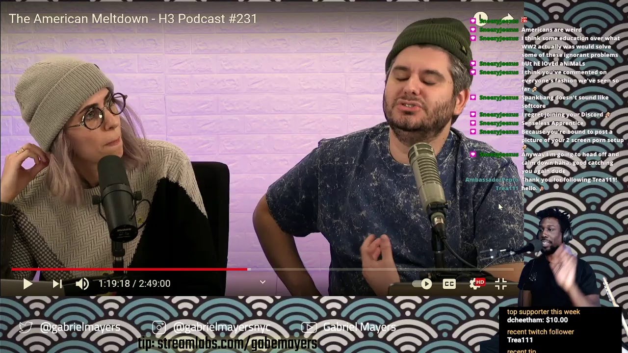 react andre - wokebae (@hasanabi) stream snipe