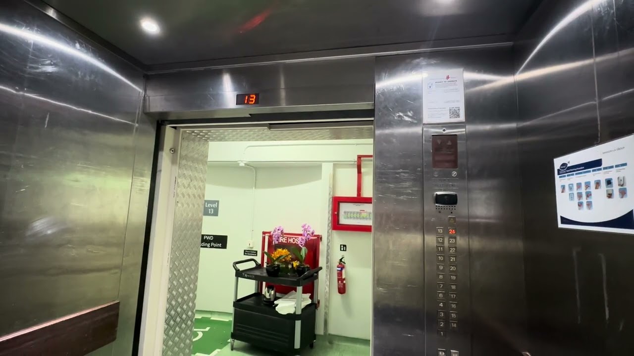 EPIC Mitsubishi MPVF service elevator at Shangri-la Singapore Main Tower