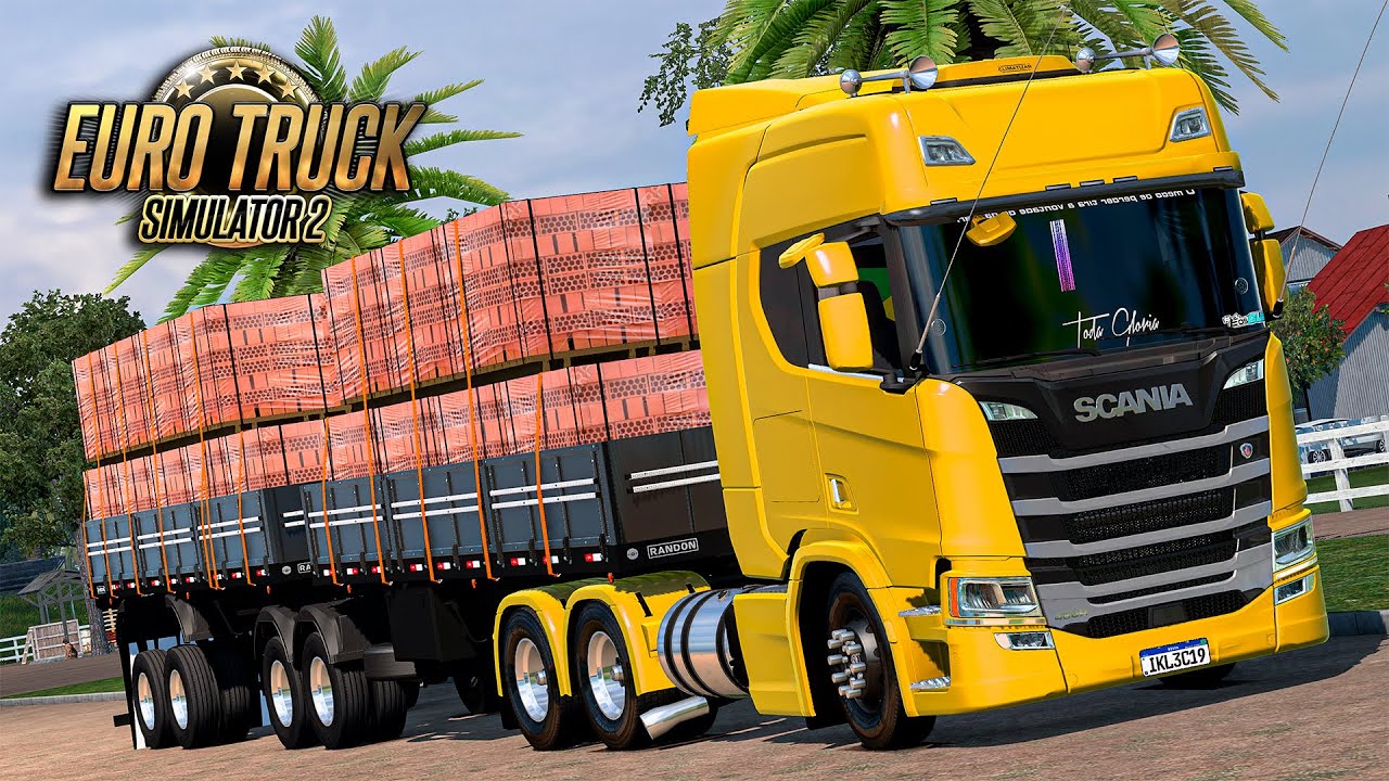 Scania R460 Transportando Tijolos - Euro Truck 2 Mods 1.49