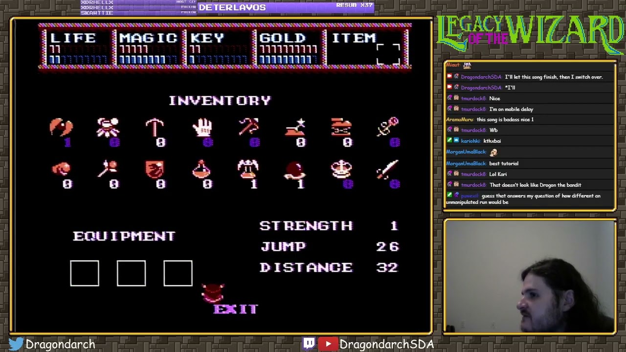 Legacy of the Wizard Speedrun Tutorial  (Both with and without scroll manipulation)
