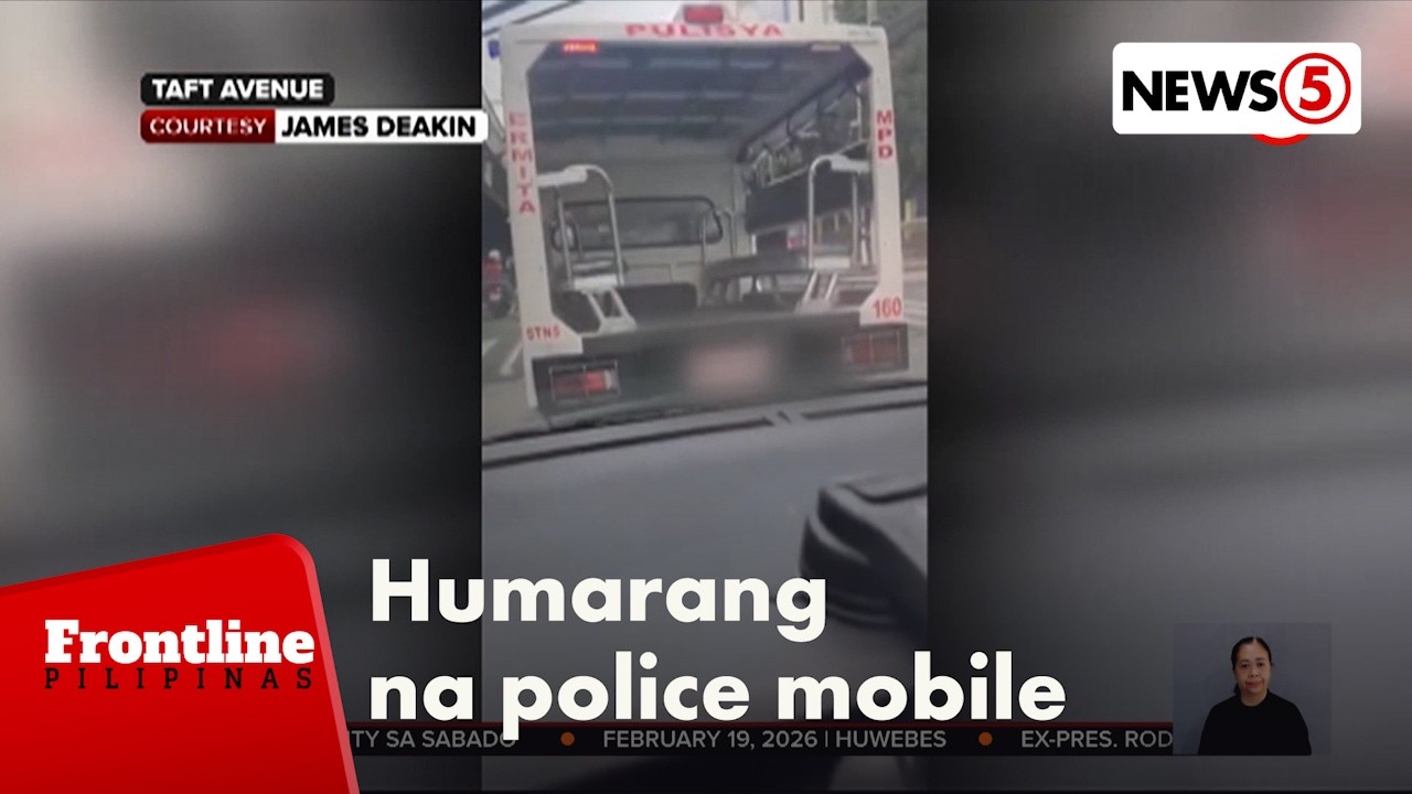 Police mobile na humarang sa motorista, nagkaroon lang daw ng mechanical problem